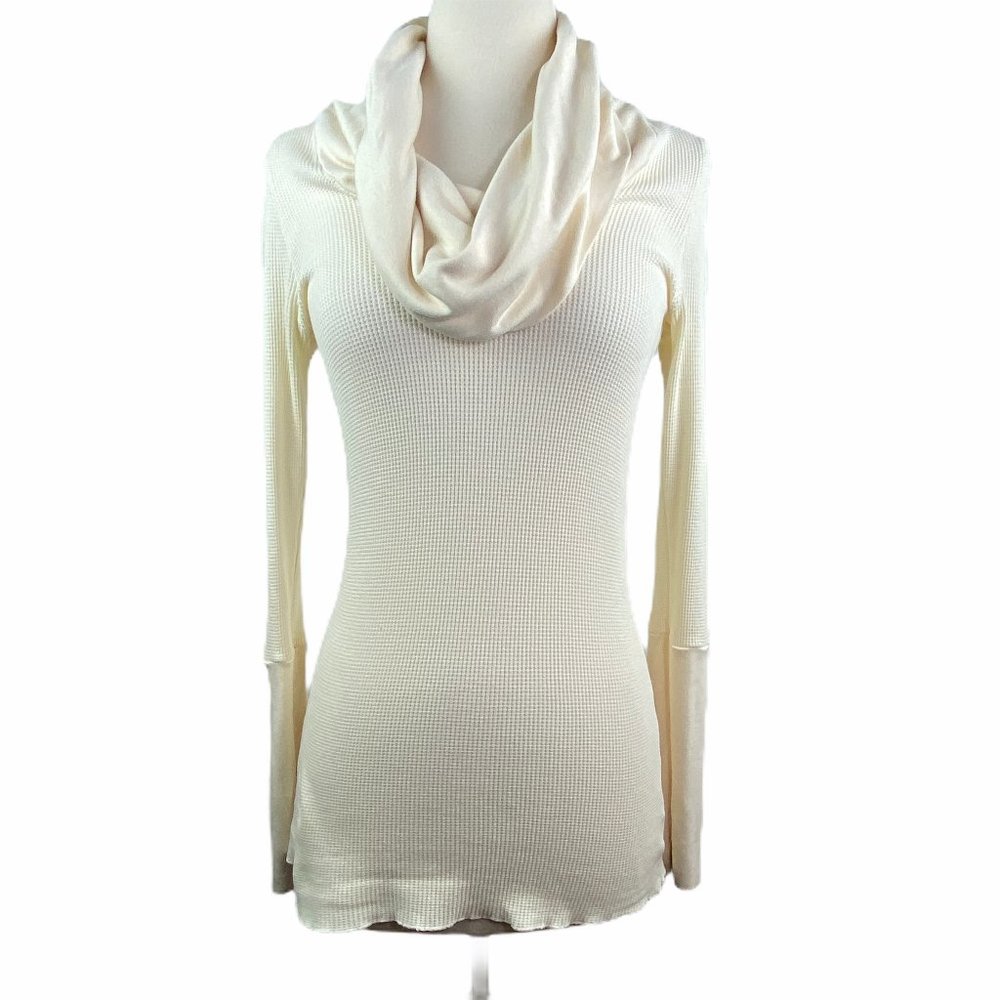 Splendid Basic Cowl Neck Pullover Top Size L